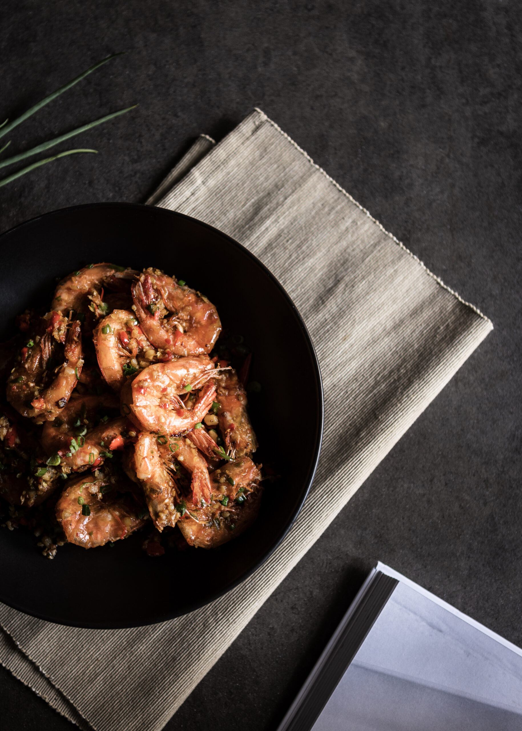 กุ้งคั่วพริกเกลือ